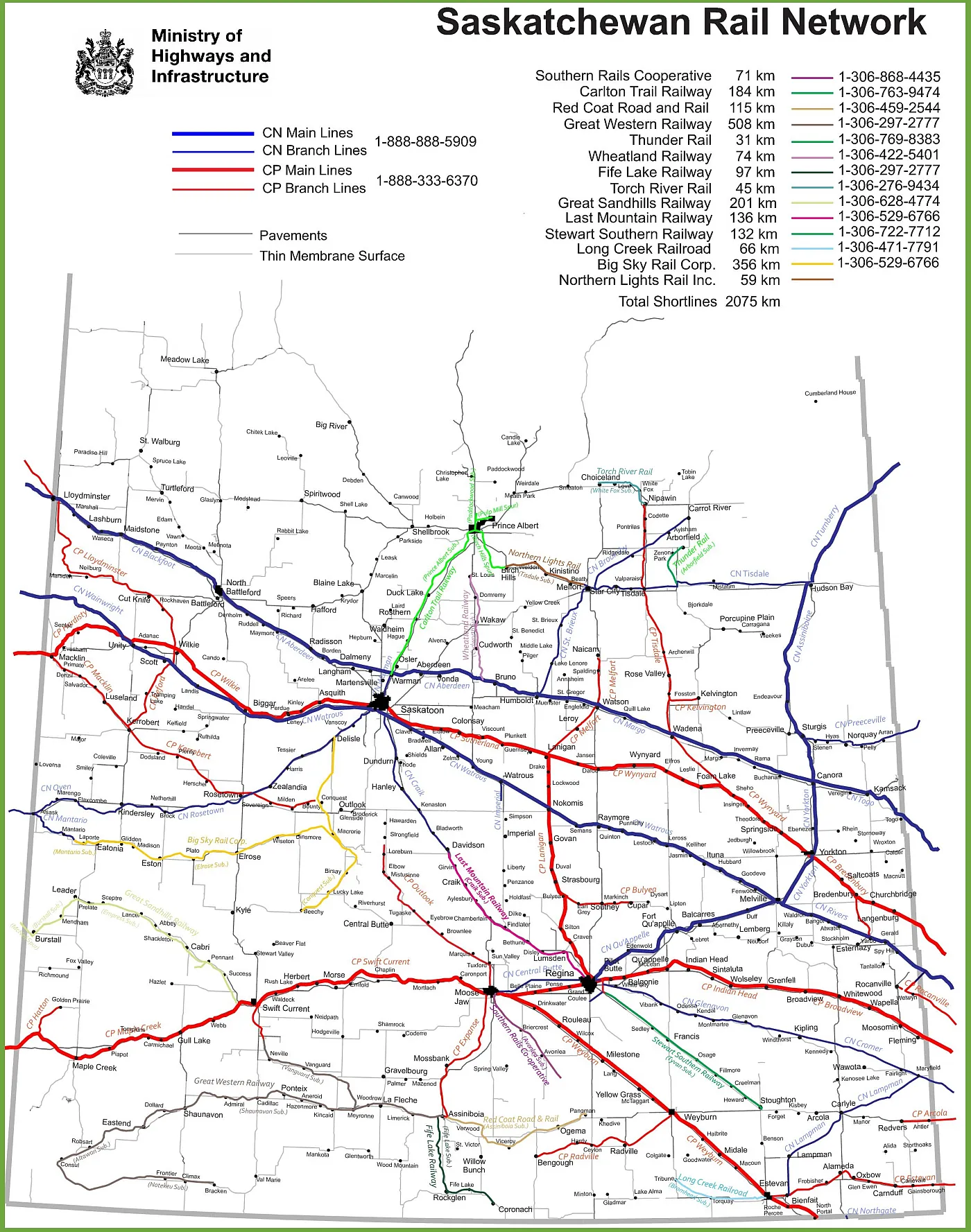 Exploring Saskatchewan s Railway Network with the Saskatchewan